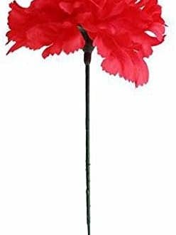 Artificial Carnation Picks, 100-Pack 5" Long 3.5" Wide Red for wholesale by Larksilk