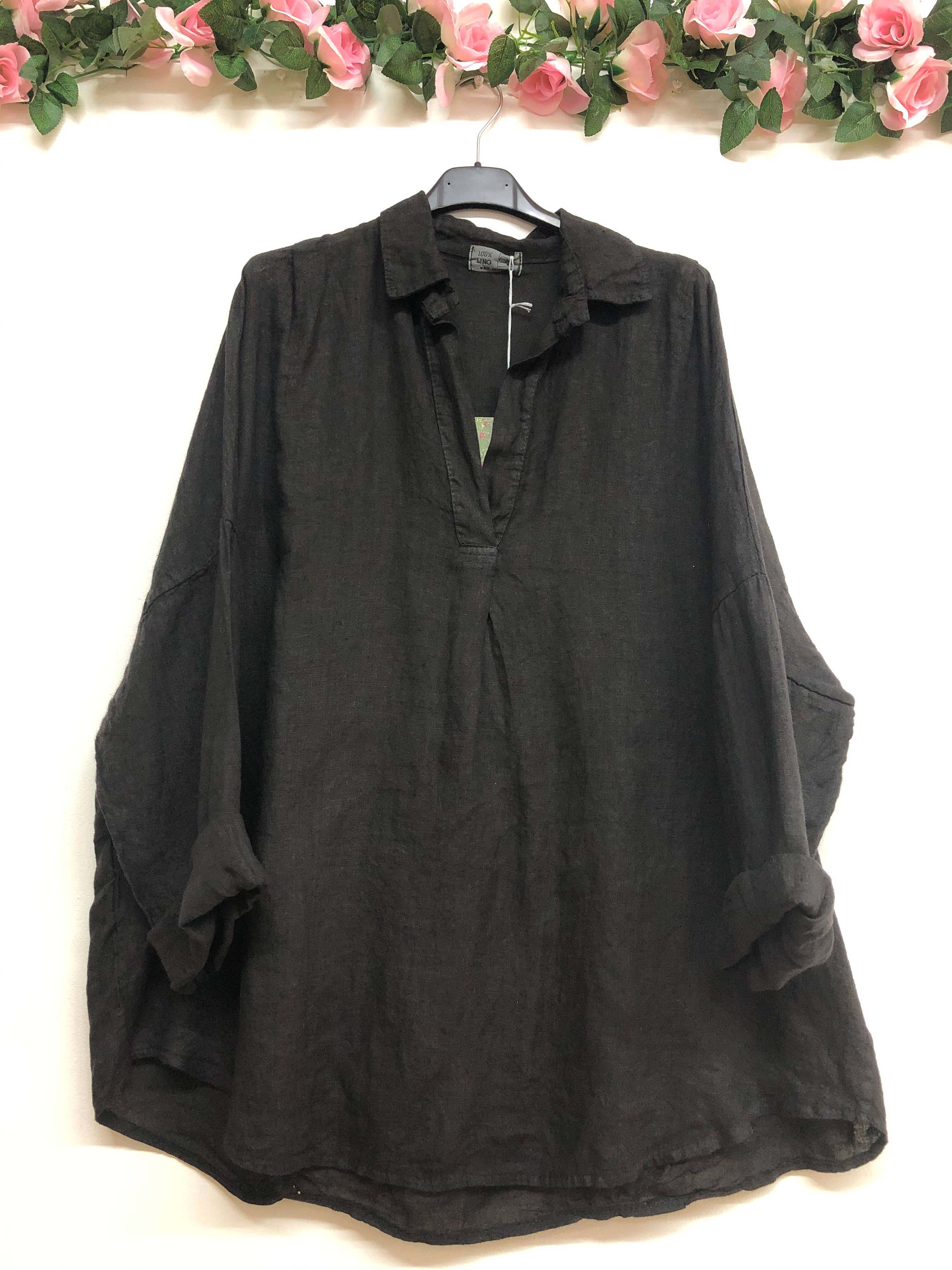 LINEN & COTTON HOUSE – Túnica - Mulher por atacado – CAMISA DE LINHO PARA MULHER 97188ROUPA PRIMAVERA VERÃO40