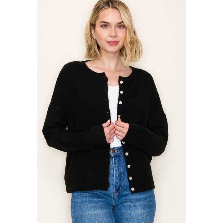 KNAPP NER TRÖJA KOFTA för wholesale av STACCATO