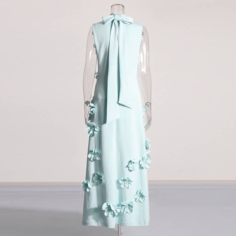 Sanyao Fashion – Engroshandel Kjole - Dame – SY165 Håndlavet 3D blomsterkjole - efterårs elegance9