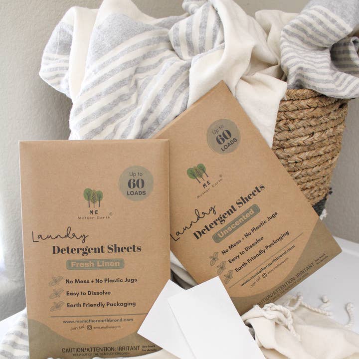 Me Mother Earth - Wholesale Laundry Detergent Powder/Pods - Laundry Detergent Sheets: 60 Loads