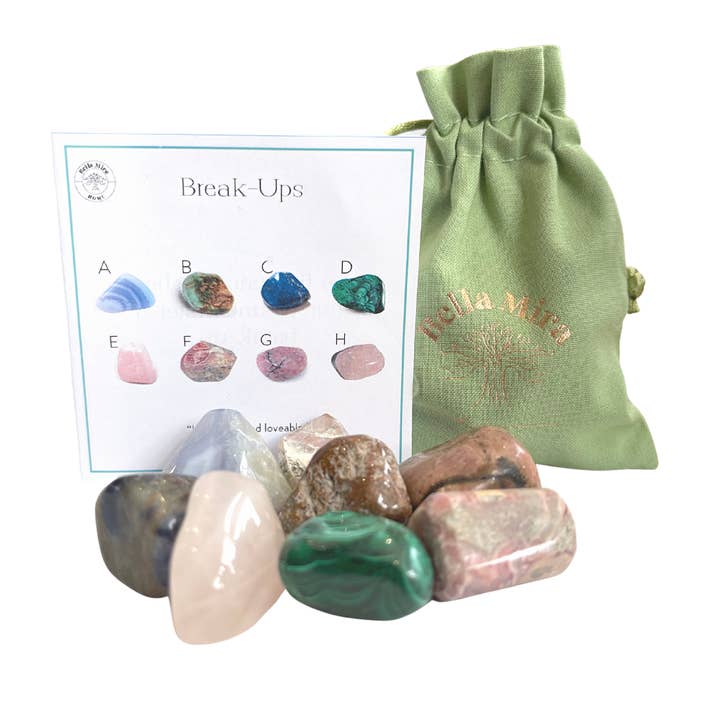 Break Up Emotional Support Crystals Healing Pack for wholesale by BellaMira Home