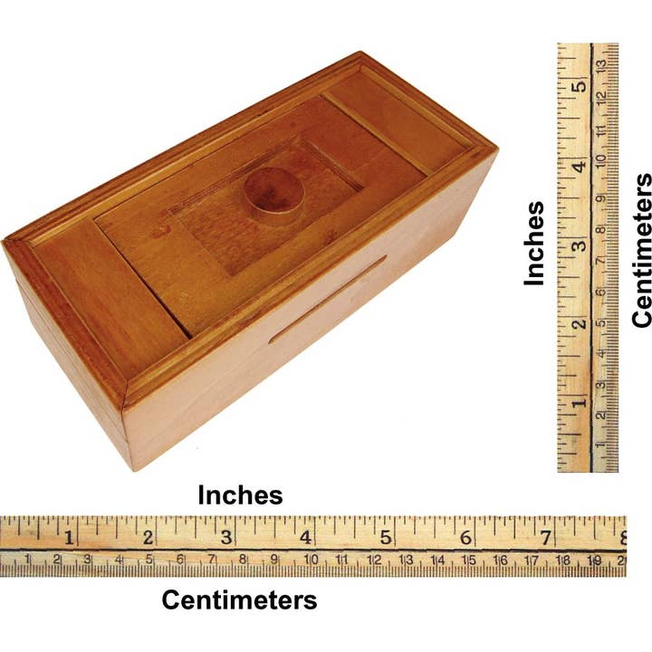 Puzzle Master - Wholesale Decorative Box - Secret Opening Box - Button Bank | Wooden Puzzle Boxes
