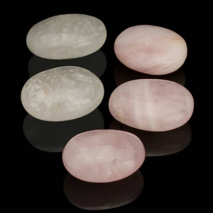 UniArt - Vendita all'ingrosso Pietra/cristallo spirituale - Palm Stone di Quarzo, Bianco o Rosa