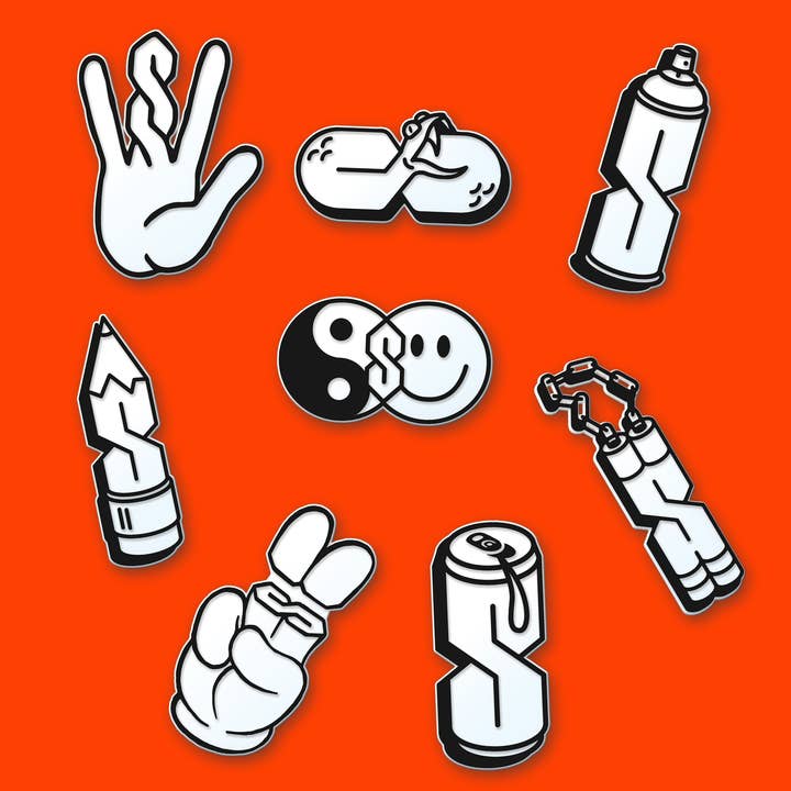 Épingles S Thing - Pack de fête de 8 pièces™ pour la vente par The S Thing