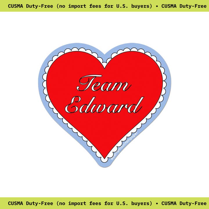 Team Edward Heart Sticker and other Purchase Wholesale edward. Free Returns & Net 60 Terms on Faire trending on Faire.