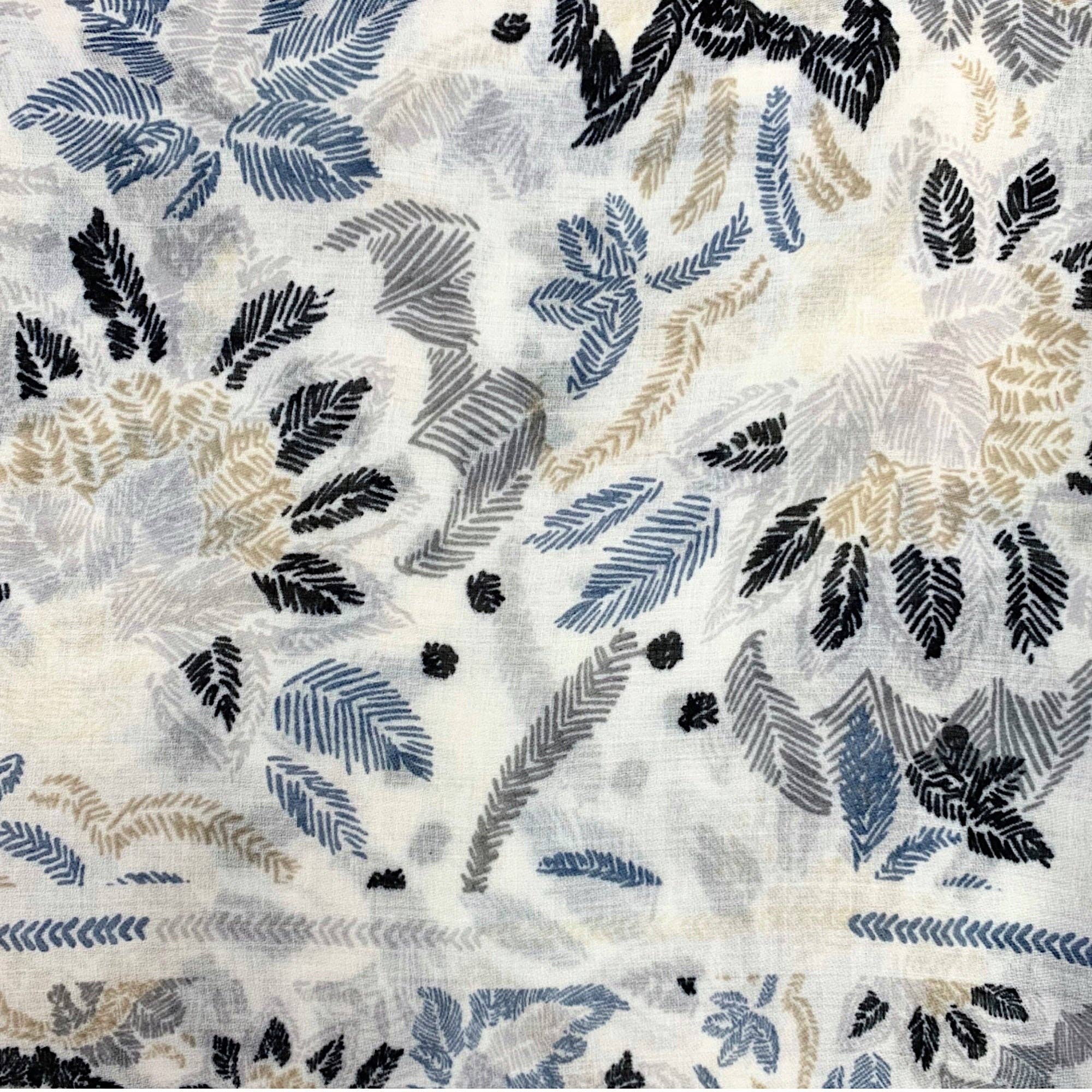 Lili Scarves (US Duty Free) – wholesale Scarf – Women's – Summer Leaves Print Scarf14