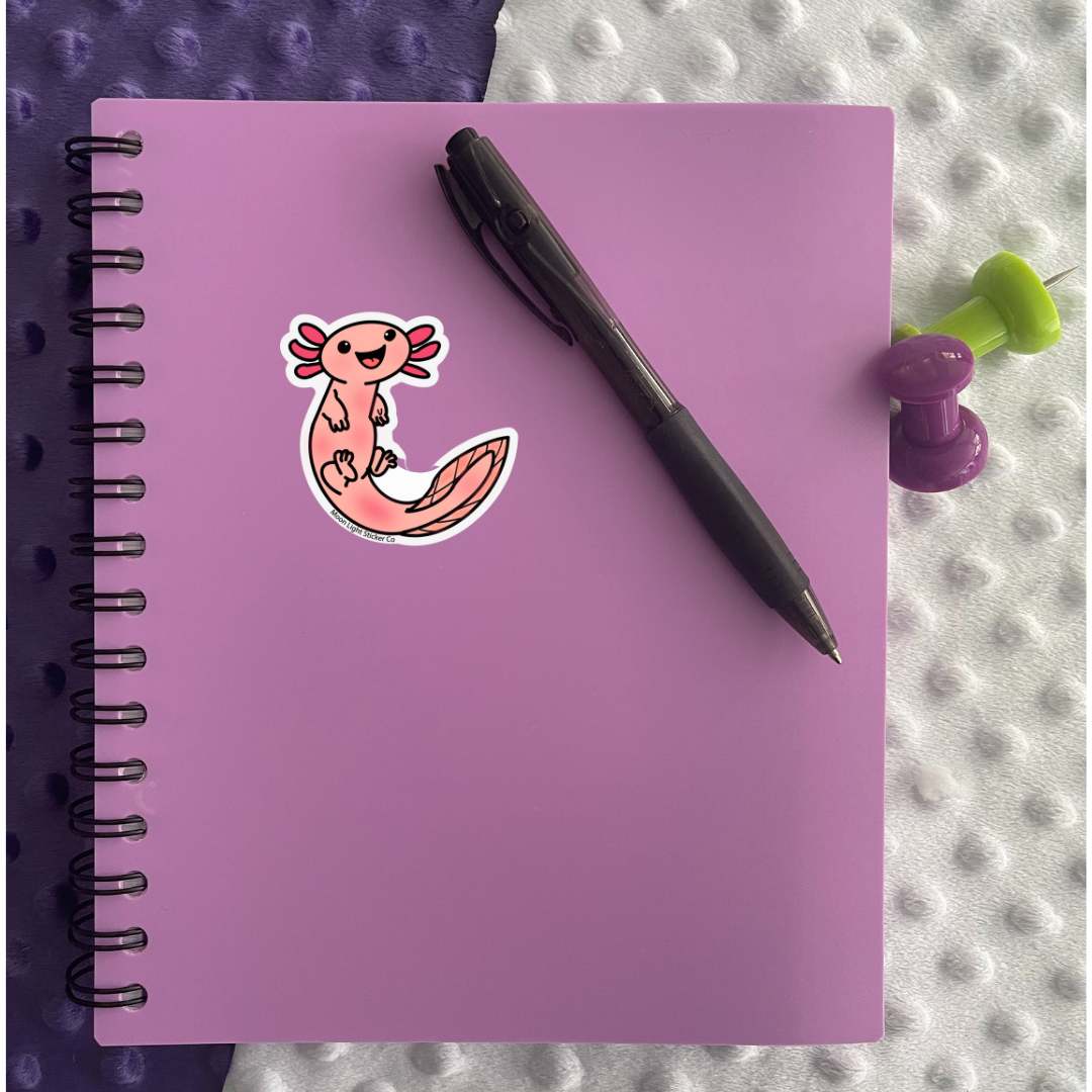 Moon Light Sticker Co – wholesale Klistermärke – Axolotl klistermärke2