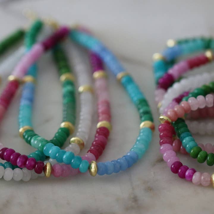 Collana e Bracciale Elizabeth Gemstone ~ Edizione Limitata per la vendita all'ingrosso da parte di Deep South Originals Inc.