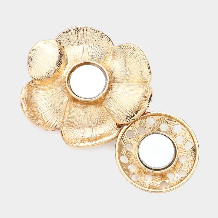 Sensibling Corp. - Vendita all'ingrosso Spille - Spilla magnetica a forma di fiore in metallo colorato2