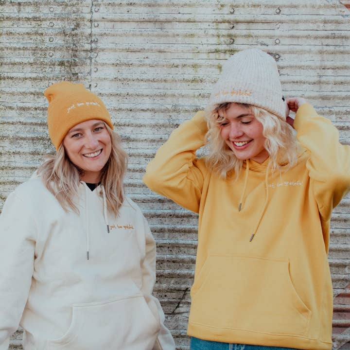 Cream Tweed Beanie for wholesale by Refresh Collective