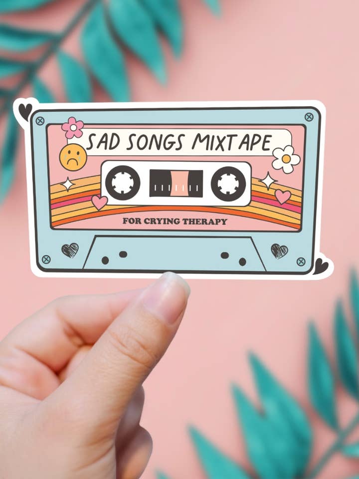 Sad Song Mixtape Sticker for wholesale by EnchantingSunshine