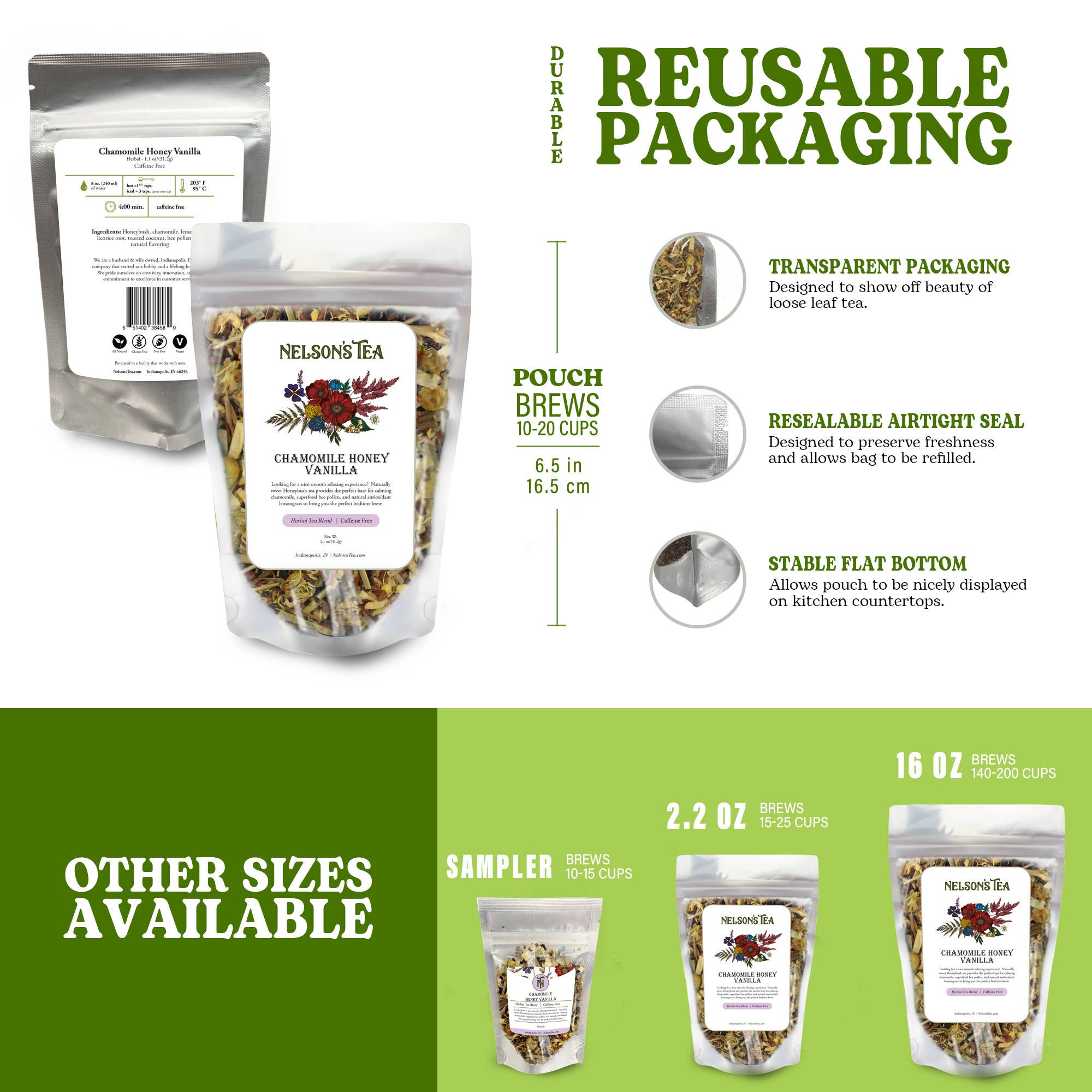 Nelson's Tea - Wholesale Loose Tea - Chamomile Honey Vanilla3