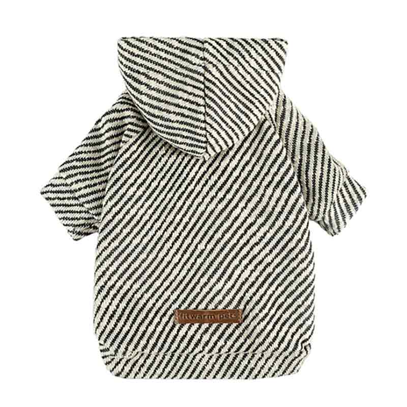 Fitwarm - Wholesale Pet Hoodie - Dog - Silver Striped Dog Hoodie0