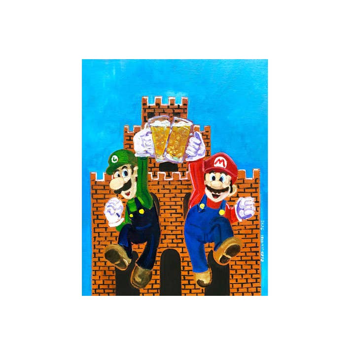 Course Clear Print, Mario & Luigi, Nintendo, Video Games for wholesale by Real Art Is Better