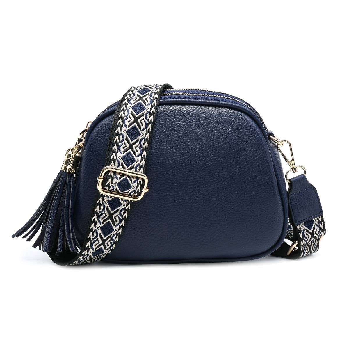 Papaya Fashion Ltd – wholesale Crossbody bag – Women's – B23007 Cross Body Handbag with three zip top sections2