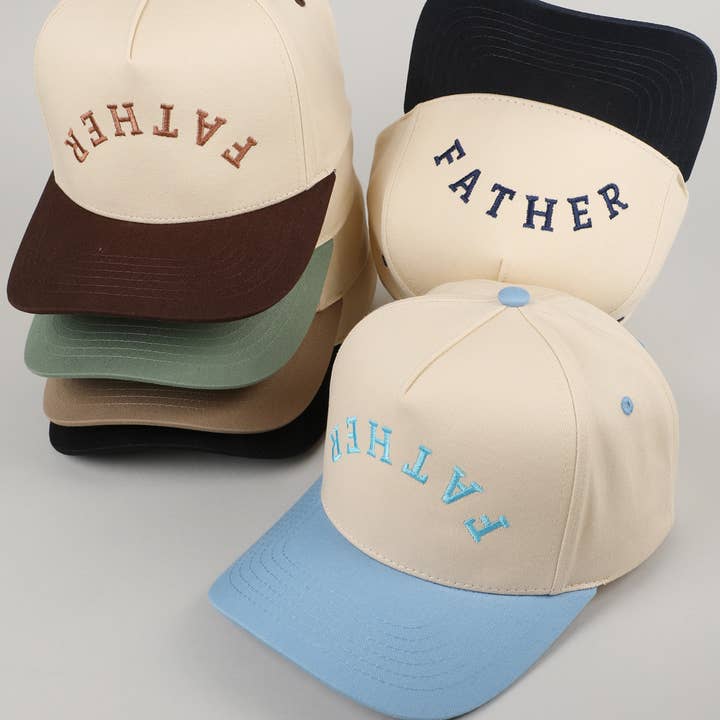 Fashion City - Wholesale Baseball Cap - Men's -
FATHER Upside Down Embroidery Two-Tone Cap