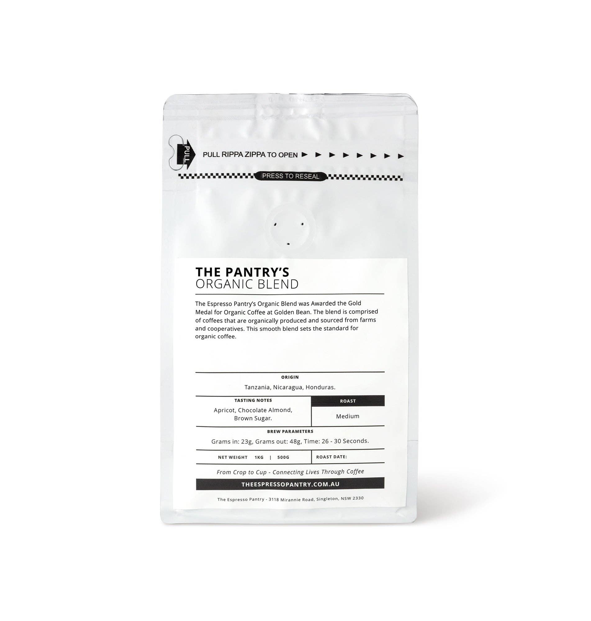 The Espresso Pantry - Wholesale Coffee beans - The Espresso Pantries Organic Blend1