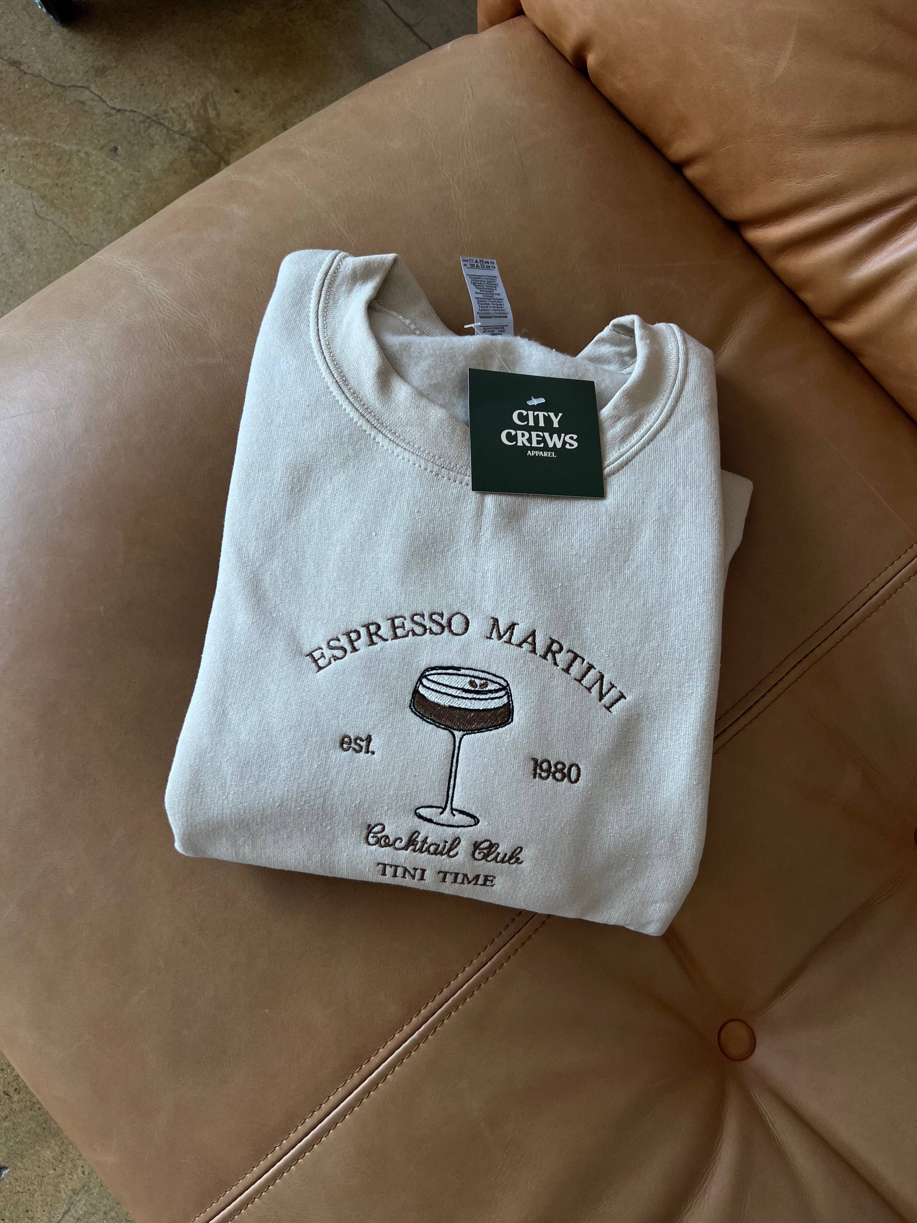 City Crews Apparel - Venta al por mayor Sudadera - Mujer - Sudadera bordada Espresso Martini1