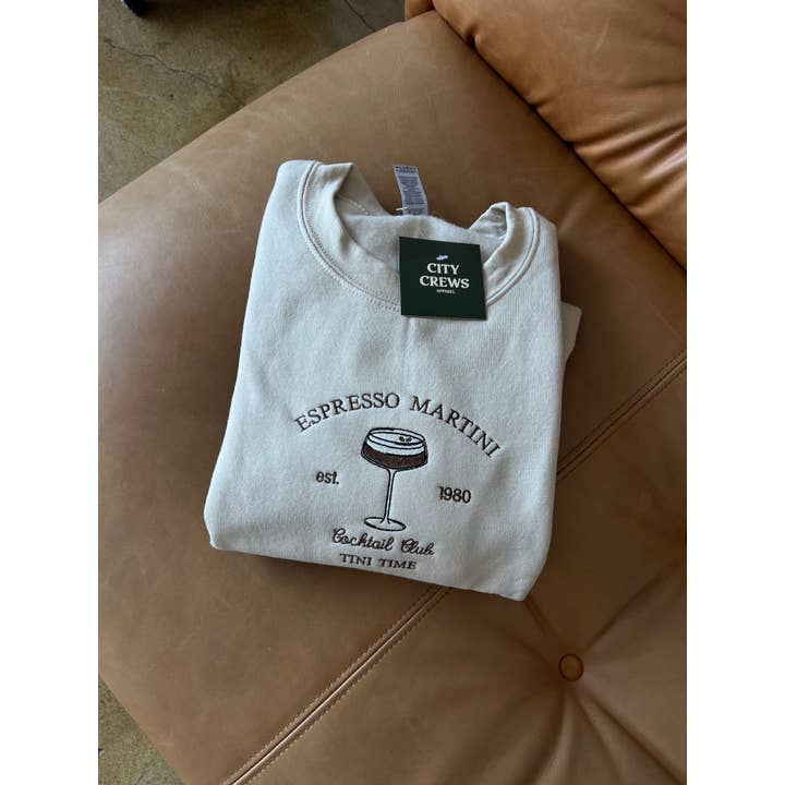 City Crews Apparel - Venta al por mayor Sudadera - Mujer - Sudadera bordada Espresso Martini1