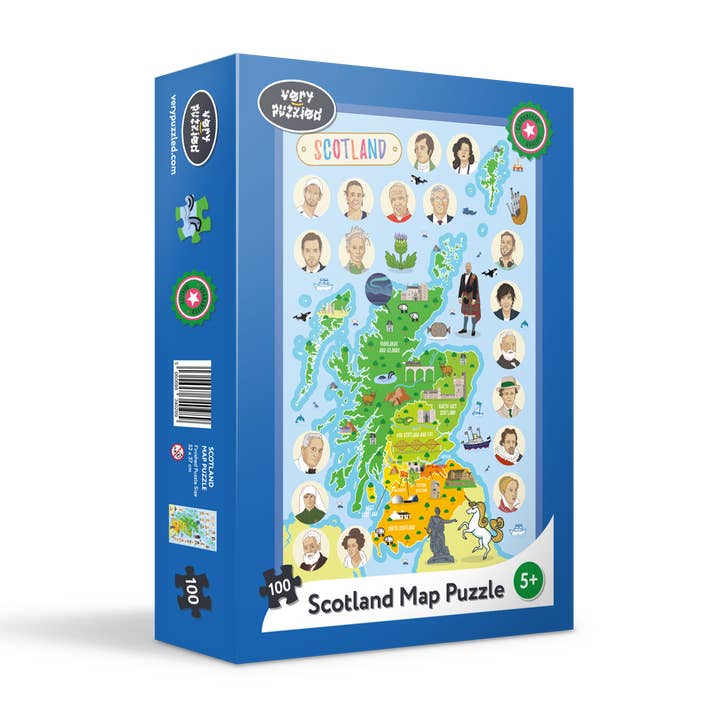 Very Puzzled - Wholesale Puzzle - Kids - Scotland Map Jigsaw Puzzle