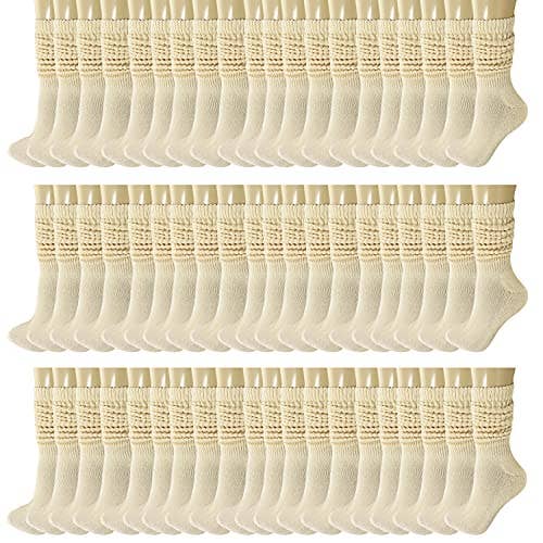 Mars Outlet Store LLC - Wholesale Socks - Women's - 120 Pairs Extra Long Heavy Slouch Cotton Socks, Size 5-1019