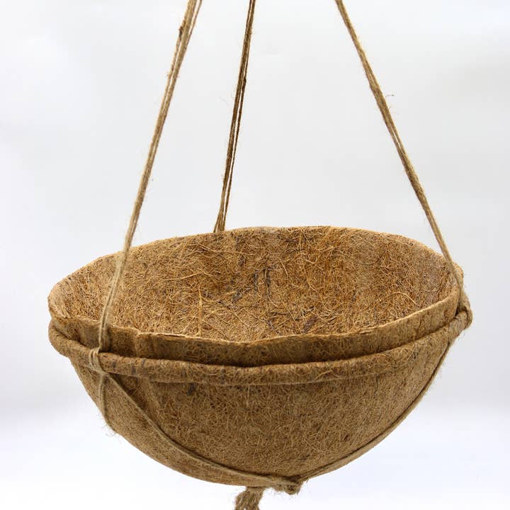 CoirProducts.co.uk of Salike Limited - Wholesale Hanging Planter - Coco liners | natural, 100% biodegradable coir liners