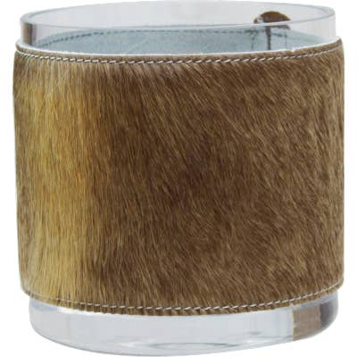 Zylindrische Glaswaren aus Rindsleder mit großem Modell für den Großhandel von L'Atelier Des Tanneries