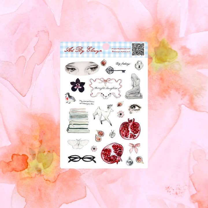 Art By Elowyn - Wholesale Sticker - Thought Daughter Sticker Sheet