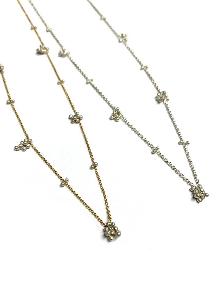 Baby's Breath Necklace- 18 inches for wholesale by YedOmi Jewelry