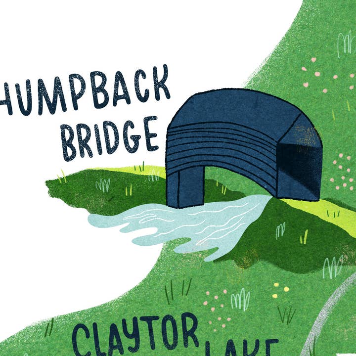 Cherilyn Colbert - Wholesale Art Print - Virginia Illustrated Map Art Print Wall Decor4