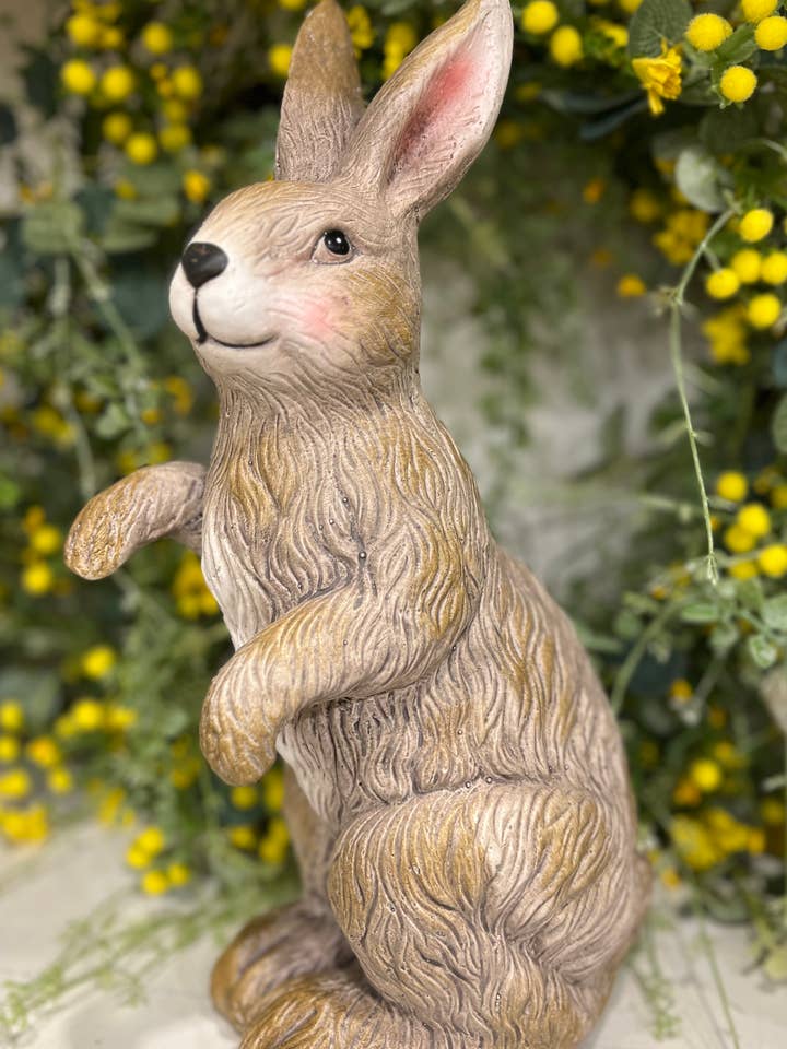 Coelho em Pé 21,6x12,7x36,8cm por atacado de Wholesale Home Decor