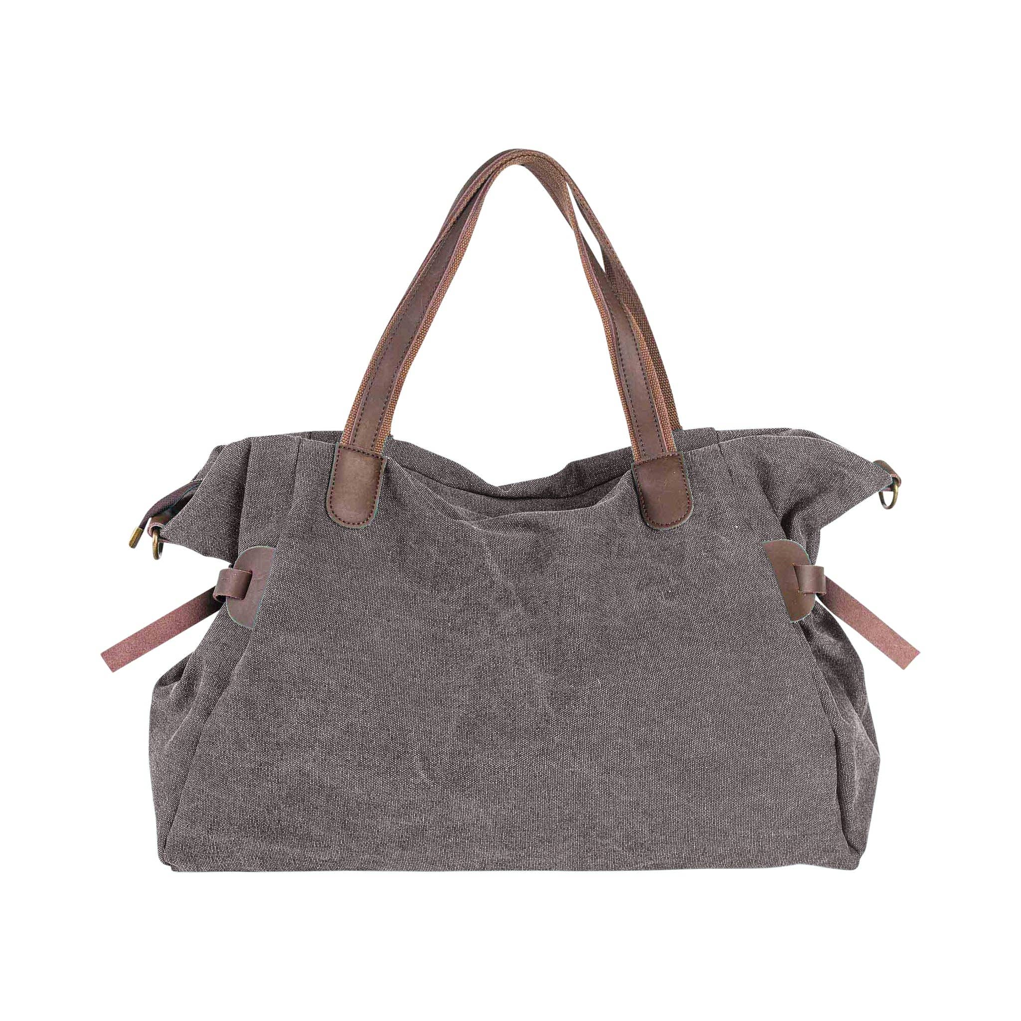 ZEDE PARIS - Wholesale Weekender Bag - Women's - SAINT-LAZARE - Weekend travel sports bag in canvas and leather9