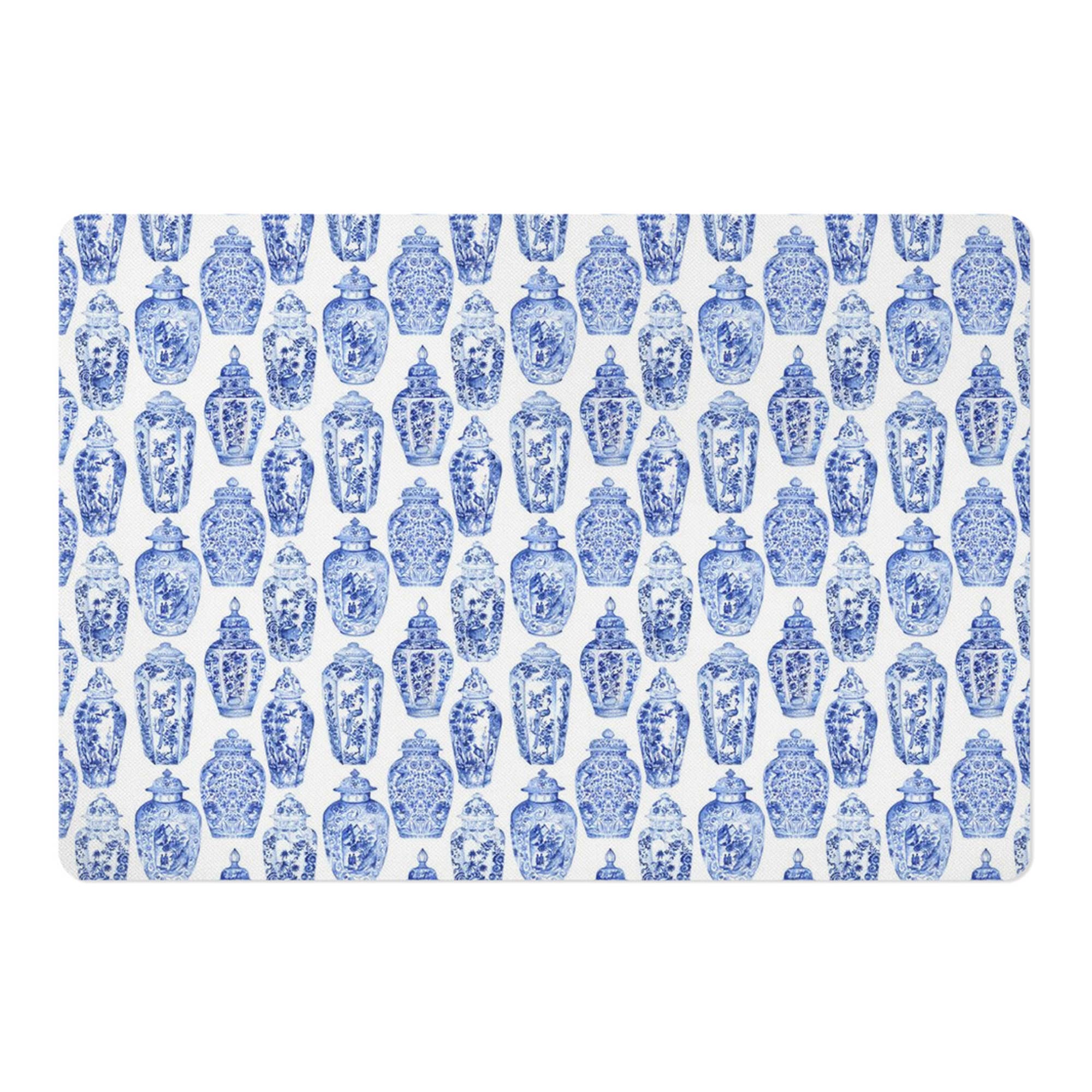 Aliza Darik - Wholesale Pet Food Mat - Dog - Pet Placemat, Chinoiserie, Blue and White1