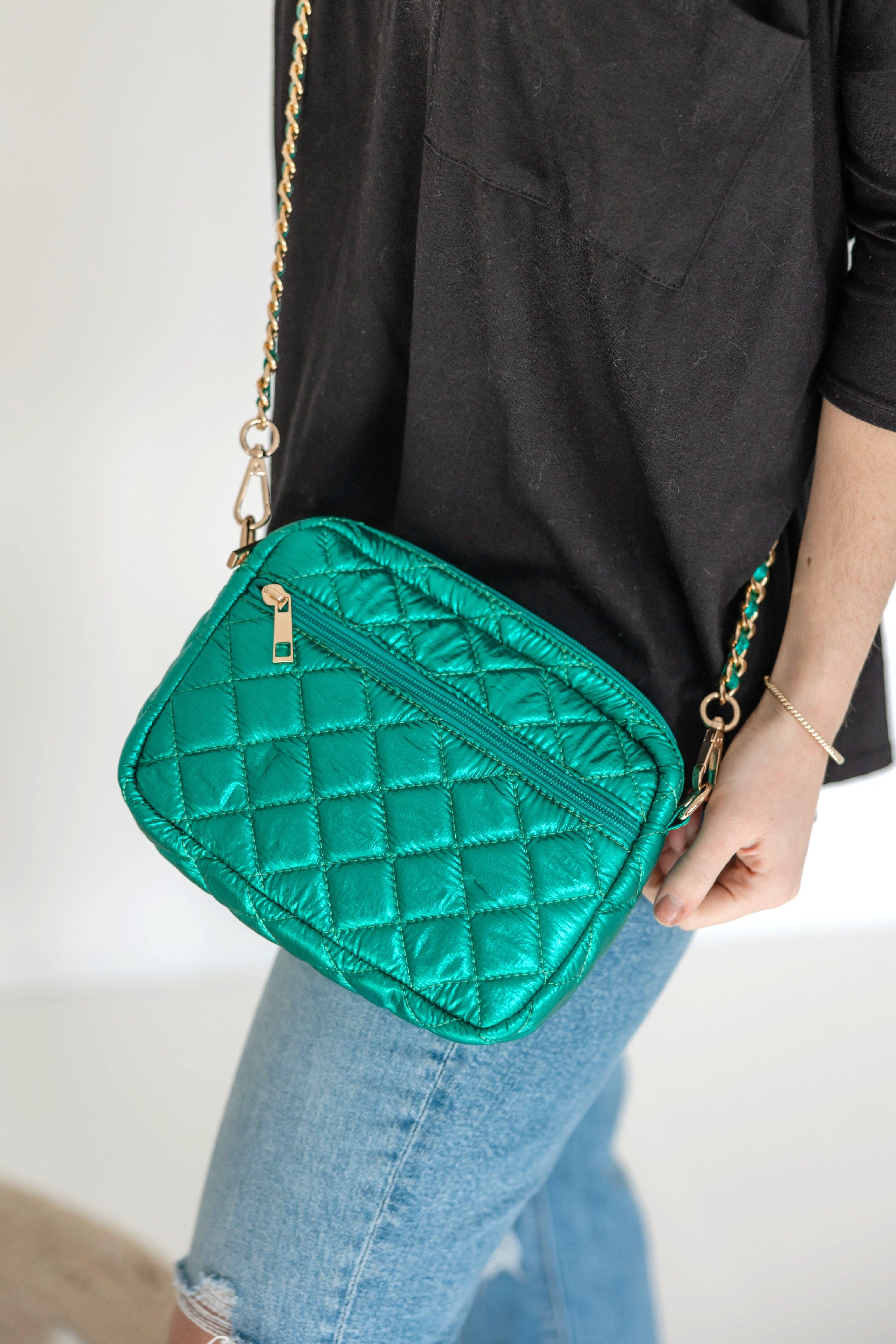 Thomas and Lee Company – Engroshandel Crossbodytaske - Dame – SueEllen quiltet lille crossbody-taske med guldkædestrop15