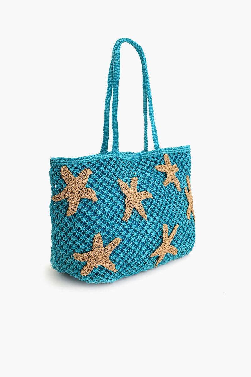 America & Beyond – wholesale Tote bag – Women's – Starry Shores Beaded Macrame Tote2