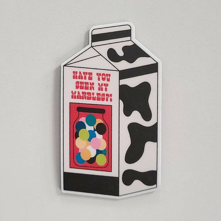 Marbles Magnet for wholesale by Mad Love Creative Co.