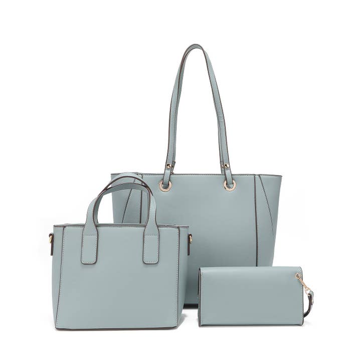 Nicole Lee - Wholesale Shoulder Bag - Women's - CONJUNTO DE 3 PIEZAS (Shopper, Bolso pequeño, Neceser)14