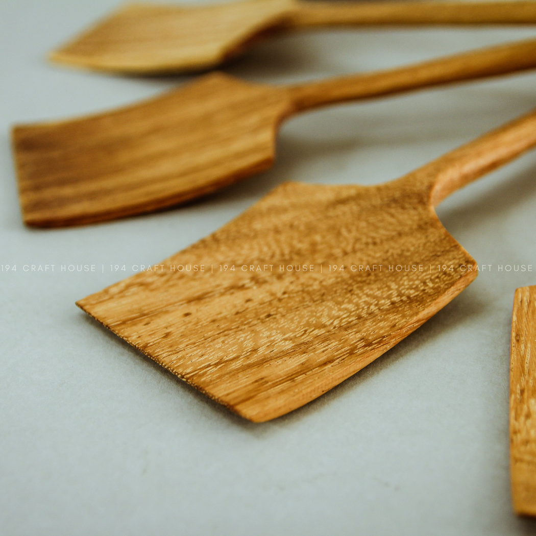 194 Craft House - Wholesale Spatula/Turner - Handcrafted Wooden Spatula - 12" - Kitchen Serving Utensil6