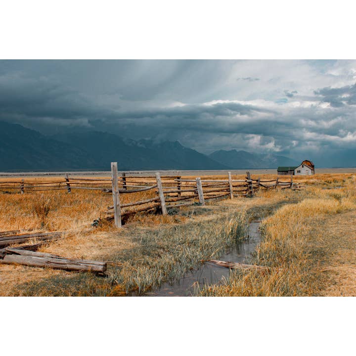 barn outside Grand Teton | fine art photography print for wholesale by Britt Vasina Art