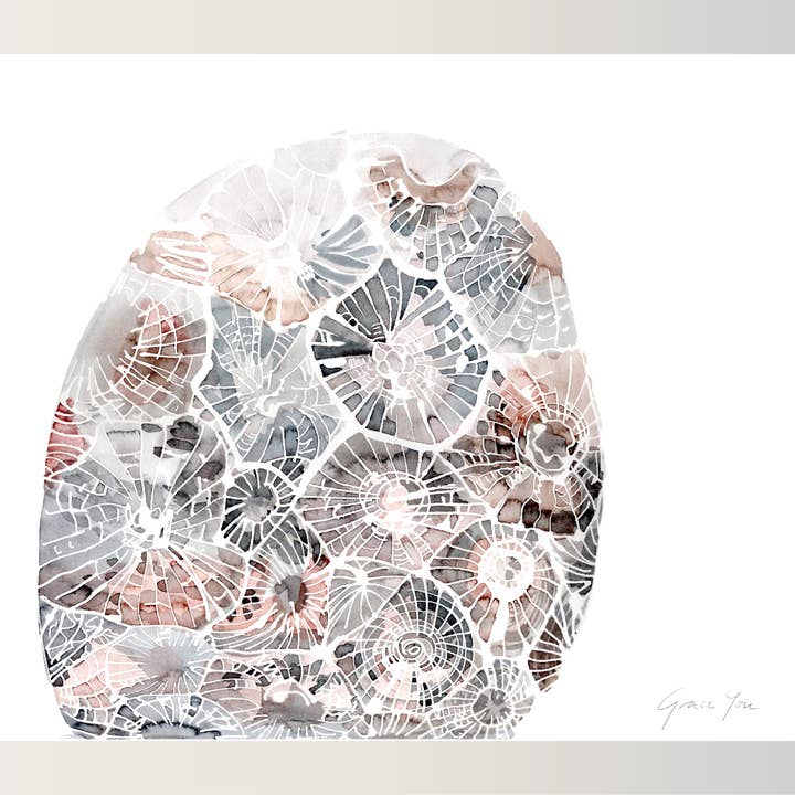 Art Print: Moonlike Petoskey for wholesale by Papermiel Designs