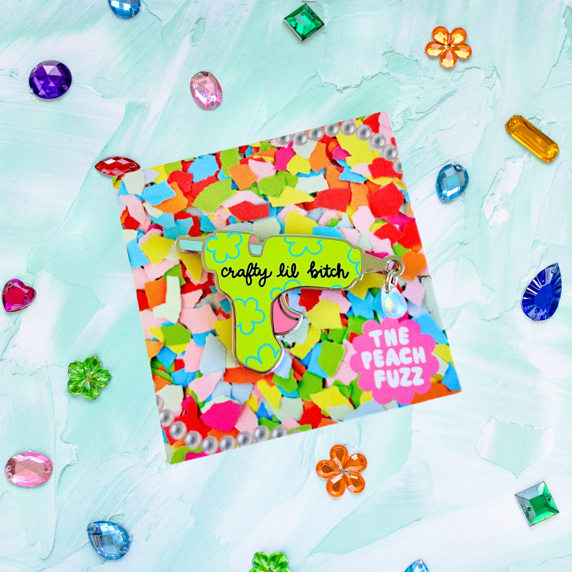 The Peach Fuzz – Engroshandel Reversnål/knap – Limpistol Emaljepin3