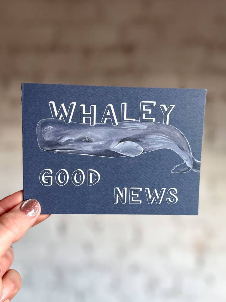 Carte de Bonnes Nouvelles Whaley pour la vente par This Thursday