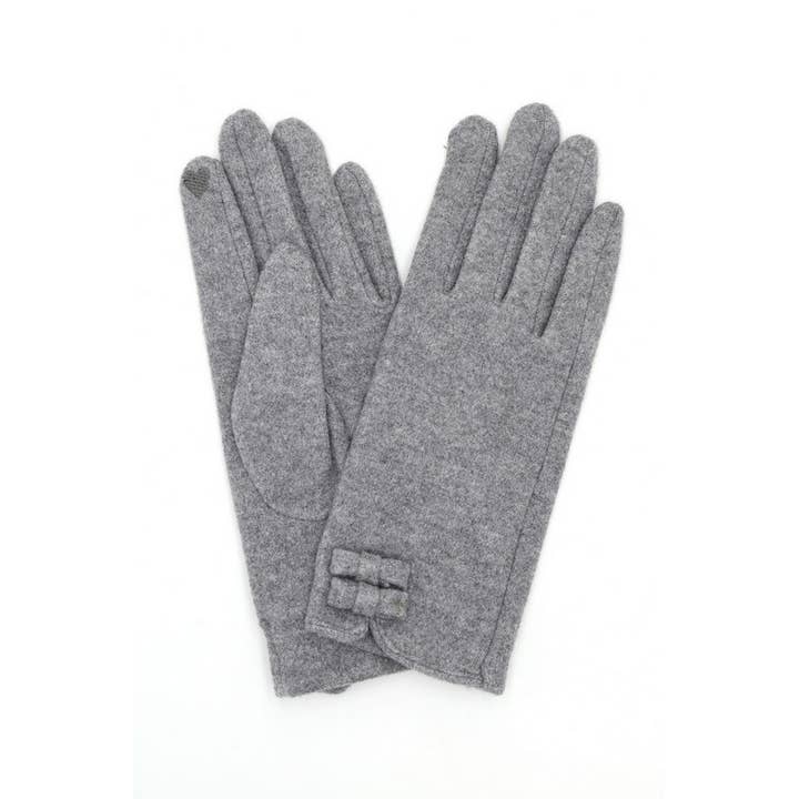 Shop Neighbors - Wholesale Gloves - Women's - Two Mini Bows Soft Smart Touch Gloves2