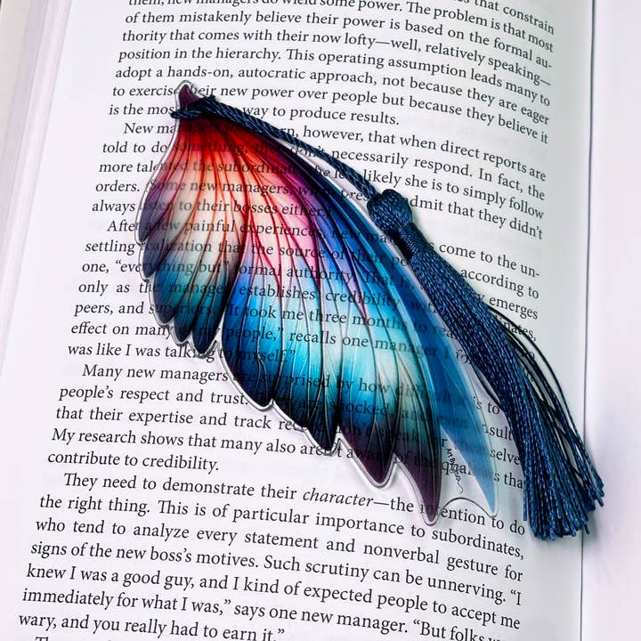Lifeforce Glass, Inc. – Engroshandel Bogmærke – Akryl Fairy Wing-bogmærke med kvast1