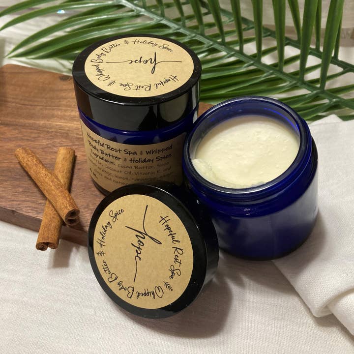 Holiday Spice Body Butter for wholesale by Hopeful Rest Spa