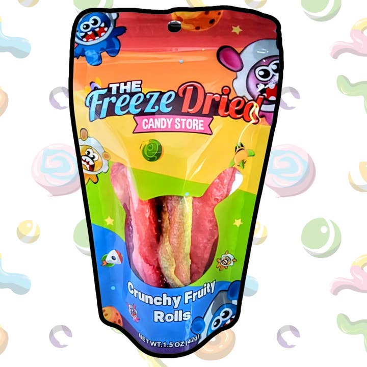 Crunchy Fruity Rolls for wholesale by The Freeze Dried Candy Store