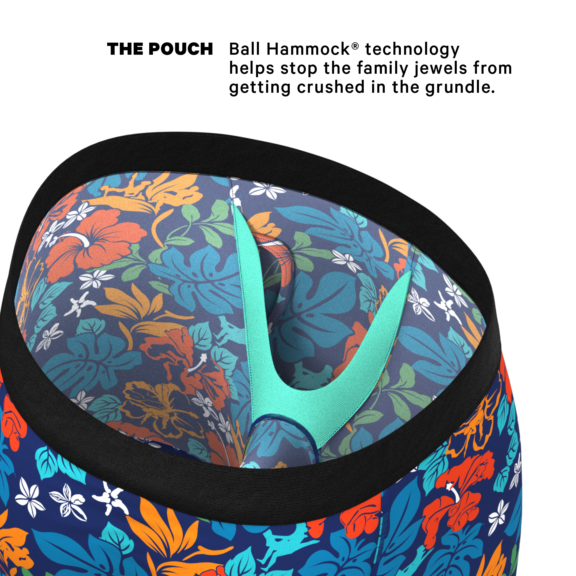 Shinesty, Inc – Großhandel Unterwäsche – Herren – Der Get Lei'd | Freche tropische Long Leg Ball Hammock® Pouch Unterwäsche mit Eingriff1