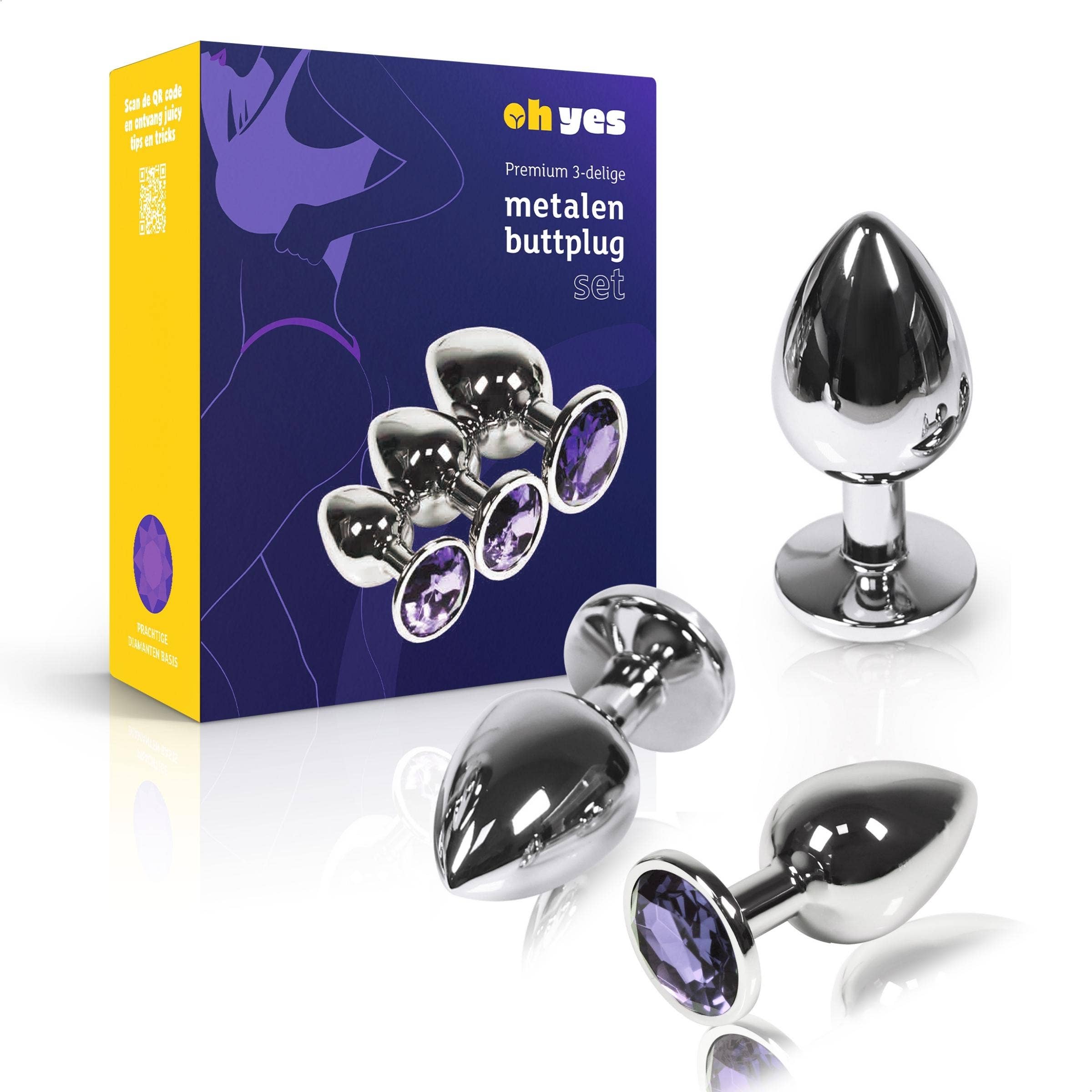 ohyes - Wholesale Sex Toy - Metal Anal & Butt Plug set30
