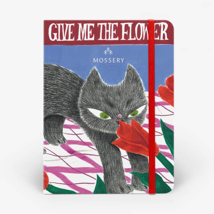 Carnet à reliure filée Logo Voleur de Fleurs pour la vente par Mossery